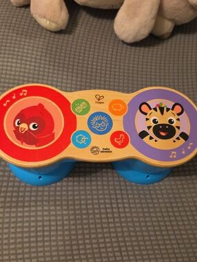 Baby Einstein Musical Drum Toy - Red, Purple, Blue